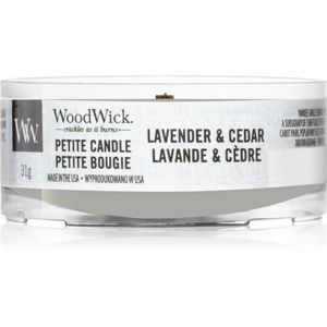 Woodwick Lavender & Cedar viaszos gyertya 31 g