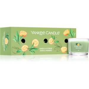 Yankee Candle Sage & Citrus ajándékszett 3x37 g