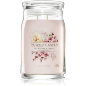 Yankee Candle Pink Cherry & Vanilla illatgyertya Signature 567 g