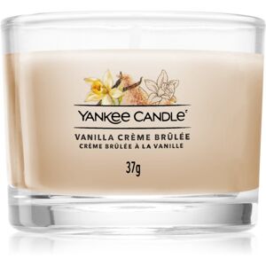 Yankee Candle Vanilla Crème Brûlée viaszos gyertya glass 37 g