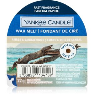 Yankee Candle Amber & Sandalwood illatos viasz aromalámpába 22 g
