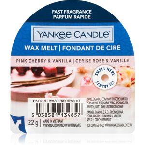 Yankee Candle Pink Cherry & Vanilla illatos viasz aromalámpába 22 g