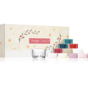Yankee Candle Snow Globe Wonderland 10 Tea Lights & Candle Holder karácsonyi ajándékszett I.