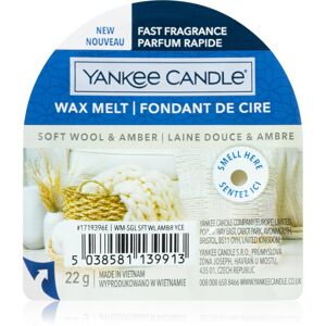 Yankee Candle Soft Wool & Amber illatos viasz aromalámpába 22 g