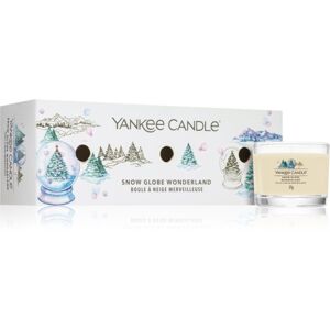 Yankee Candle Snow Globe Wonderland 3 Mini Votives Candles karácsonyi ajándékszett I.