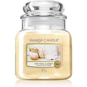 Yankee Candle Soft Wool & Amber illatgyertya 411 g