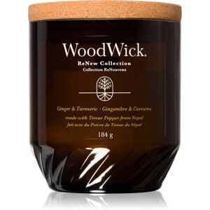 Woodwick Ginger & Turmeric illatgyertya fa kanóccal 184 g