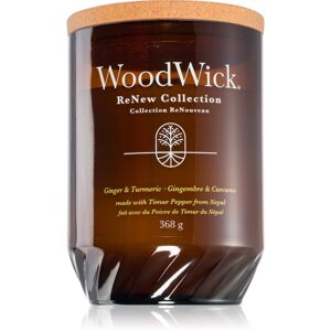 Woodwick Ginger & Turmeric illatgyertya fa kanóccal 368 g