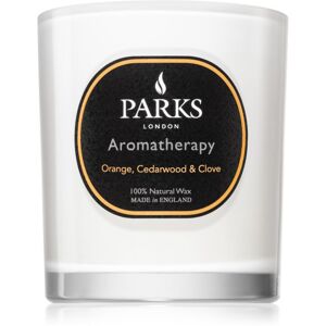 Parks London Aromatherapy Orange, Cedarwood & Clove illatgyertya 220 g