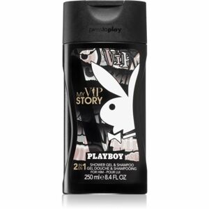 Playboy My VIP Story tusfürdő gél és sampon 2 in 1 uraknak 250 ml