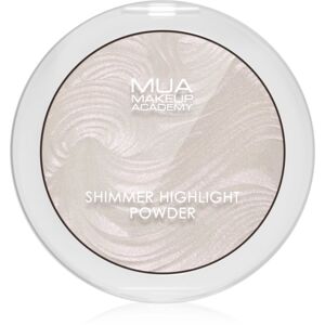 MUA Makeup Academy Shimmer kompakt púderes élénkítő arcra árnyalat Peach Diamond 8 g