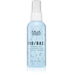 MUA Makeup Academy PRO/BASE Hyaluronic Acid smink fixáló spray arcra hialuronsavval 70 ml