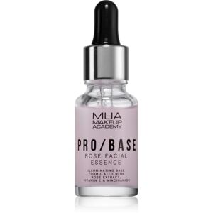 MUA Makeup Academy PRO/BASE Rose élénkítő sminkalap a make - up alá csipkerózsa kivonattal 15 ml