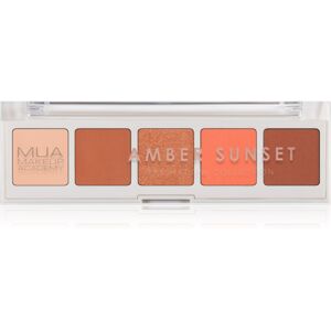 MUA Makeup Academy Professional 5 Shade Palette szemhéjfesték paletta árnyalat Amber Sunset 3,8 g