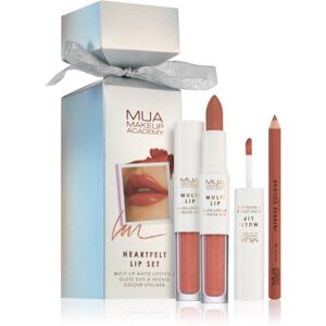 MUA Makeup Academy Cracker Heartfelt ajándékszett (az ajkakra)
