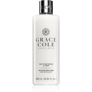 Grace Cole White Nectarine & Pear relaxáló fürdő- és tusoló gél 500 ml