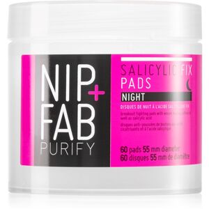NIP+FAB Salicylic Fix tisztító vattakorong éjszakára 60 db