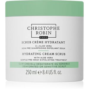 Christophe Robin Hydrating Cream Scrub hidratáló peeling a hajra és a fejbőrre 250 ml