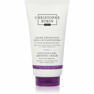 Christophe Robin Luscious Curl Defining Cream with Chia Seed Oil kisimító krém a hullámos és göndör hajra 150 ml