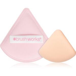 Brushworks Triangular Powder Puff Duo szivacsos applikátor make-upra