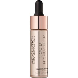 Makeup Revolution Liquid Highlighter folyékony bőrélénkítő árnyalat Liquid Champagne 18 ml