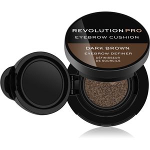 Revolution PRO Eyebrow Cushion szivacsos szemöldökgél árnyalat Dark Brown 2.2 g
