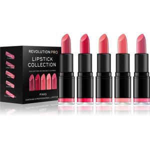 Revolution PRO Lipstick Collection rúzs szett 5 db árnyalat Pinks 5 db