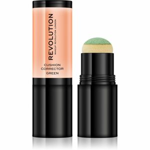 Makeup Revolution Cushion Corrector folyékony korrektor szivacsos applikátorral árnyalat Green 2.8 g