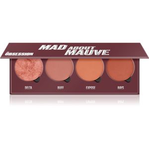 Makeup Obsession Mad About Mauve arcpirosító paletta 4 x 2.50 g
