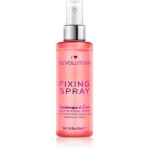 I Heart Revolution Fixing Spray make-up fixáló spray illattal Strawberries & Cream 100 ml