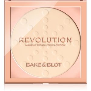 Makeup Revolution Bake & Blot hosszan tartó fixáló púder árnyalat Translucent 5.5 g