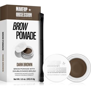Makeup Obsession Brow Pomade szemöldök pomádé árnyalat Dark Brown 2.5 g