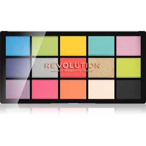 Makeup Revolution Reloaded szemhéjfesték paletta árnyalat Euphoria 15 x 1,1 g