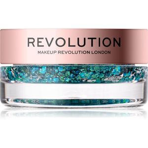 Makeup Revolution Viva Glitter Balm Pot csillámok árnyalat Teal Time 3,2 g