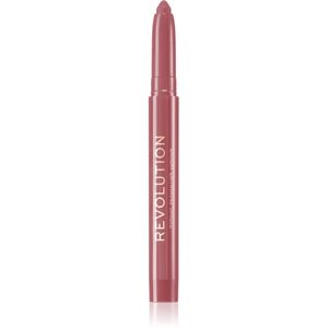 Makeup Revolution Velvet Kiss hidratáló krém rúzs ceruzában árnyalat Rosé 1,2 g