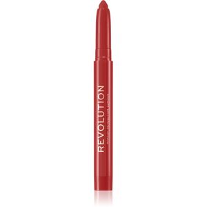 Makeup Revolution Velvet Kiss hidratáló krém rúzs ceruzában árnyalat Ruby 1,2 g