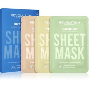 Revolution Skincare Biodegradable Dry Skin fátyolmaszk szett a dehidratált száraz bőrre 3 db