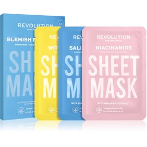 Revolution Skincare Blemish Biodegradable Blemish Prone Skin fátyolmaszk szett (zsíros és problémás bőrre)