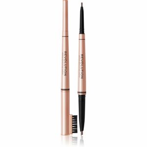 Makeup Revolution Balayage Brow Kétoldalú szemöldök ceruza kefével árnyalat Ash Brown 0,38 g