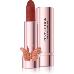 Makeup Revolution Precious Glamour Butterfly bársonyos rúzs matt hatással árnyalat Frost Regal 3.5 g