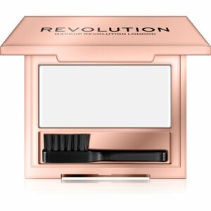 Makeup Revolution Glossy Brow szemöldök rögzítő viasz kefével árnyalat Dark 5 g