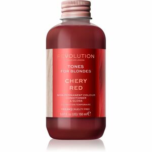 Revolution Haircare Tones For Blondes tonizáló balzsam szőke hajra árnyalat Cherry Red 150 ml