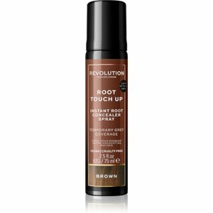 Revolution Haircare Root Touch Up spray a lenövések azonnali elfedéséhez árnyalat Brown 75 ml