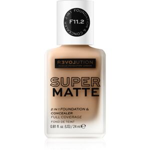 Revolution Relove Super Matte Foundation tartós matt make-up árnyalat F11.2 24 ml