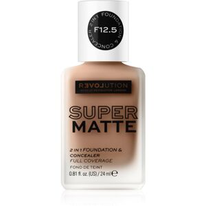 Revolution Relove Super Matte Foundation tartós matt make-up árnyalat F12.5 24 ml