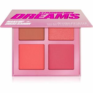 Makeup Obsession Blush Crush pirosító paletta árnyalat Strawberry Dreams 4,4 g