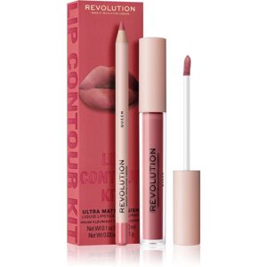 Makeup Revolution Lip Contour Kit ajakápoló készlet árnyalat Queen