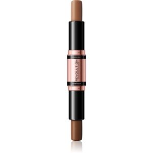 Makeup Revolution Fast Base dupla végű kontur ceruza árnyalat Dark 2x4,3 g
