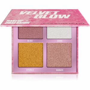 Makeup Obsession Velvet Glow highlight paletta 4,4 g