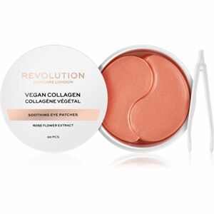 Revolution Skincare Rose Gold Vegan Collagen hidrogél maszk a szem körül nyugtató hatással 60 db